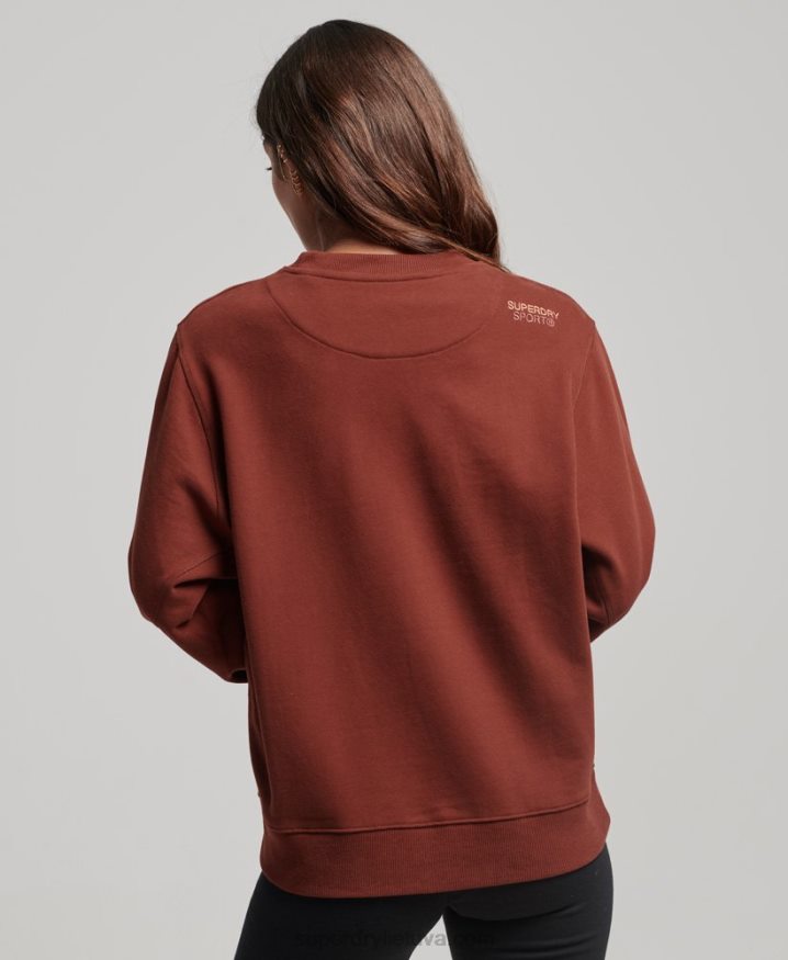 Superdry Core Crew Sweatshirt Brown Women