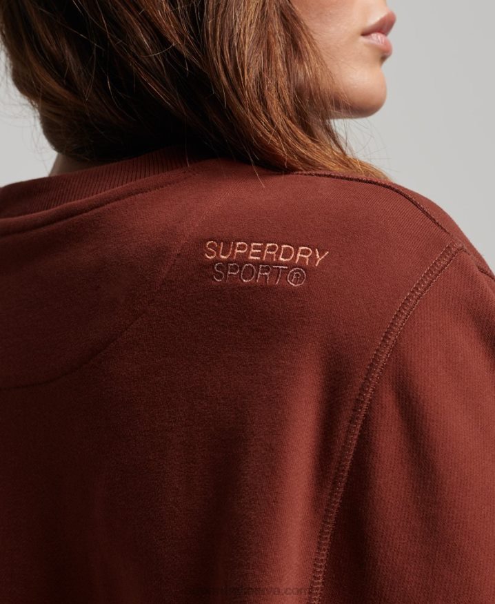 Superdry Core Crew Sweatshirt Brown Women