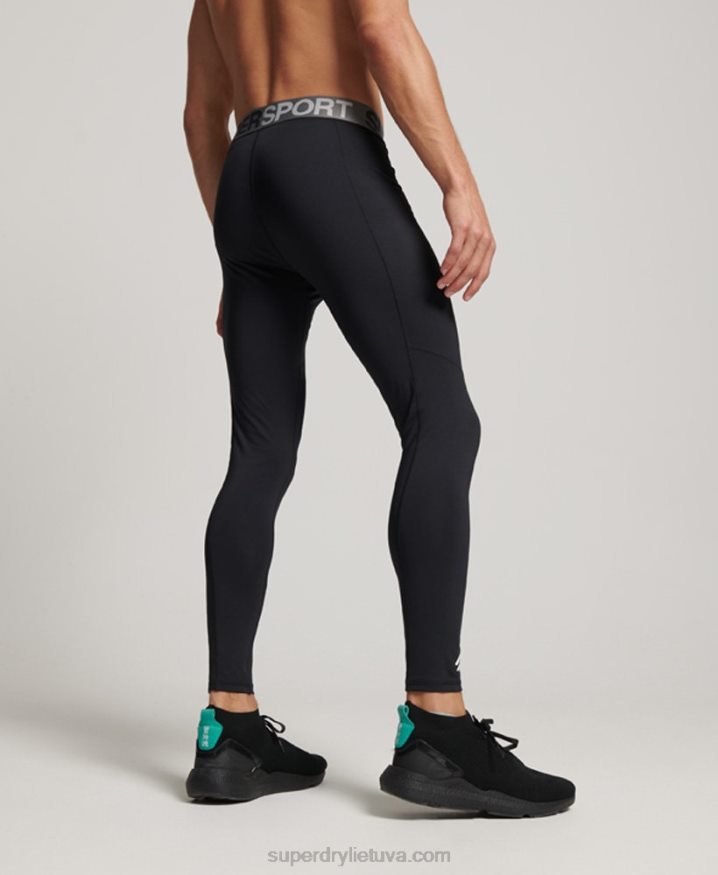 Superdry Core Full Length Tight Leggings Black Men