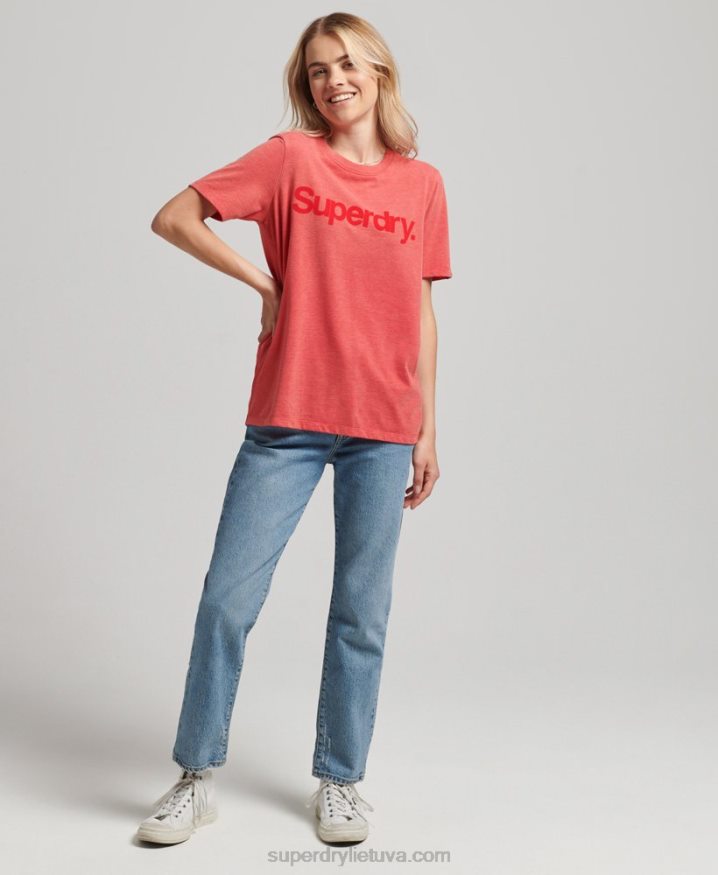 Superdry Core Logo 80s T-Shirt Red Women