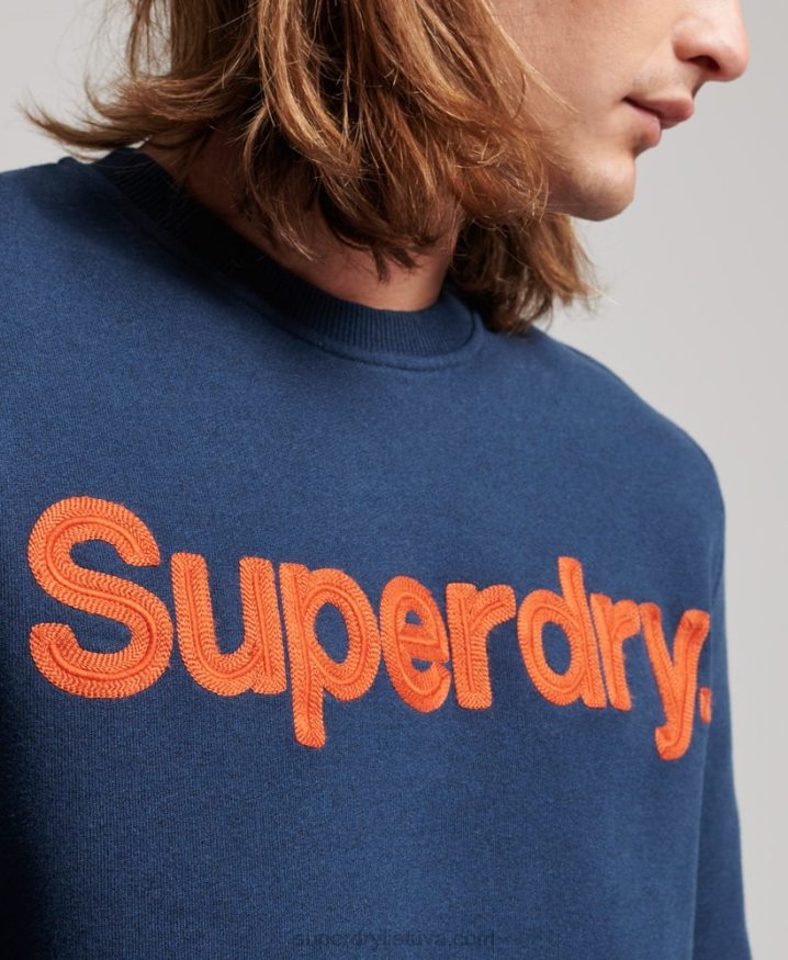 Superdry Core Logo Classic Crew Sweatshirt Blue Men