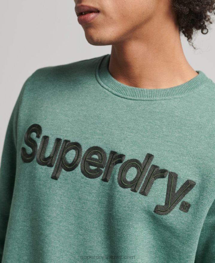 Superdry Core Logo Classic Crew Sweatshirt Khaki Men