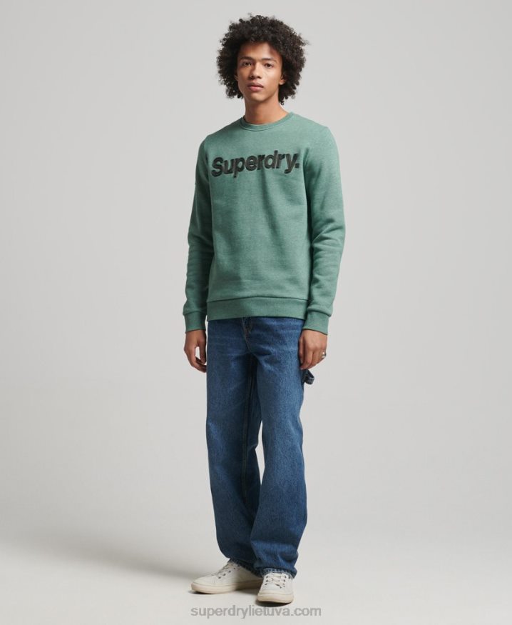 Superdry Core Logo Classic Crew Sweatshirt Khaki Men