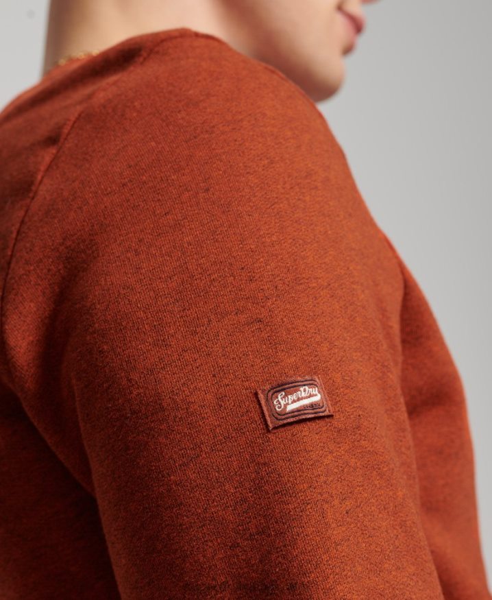 Superdry Core Logo Classic Crew Sweatshirt Orange Men