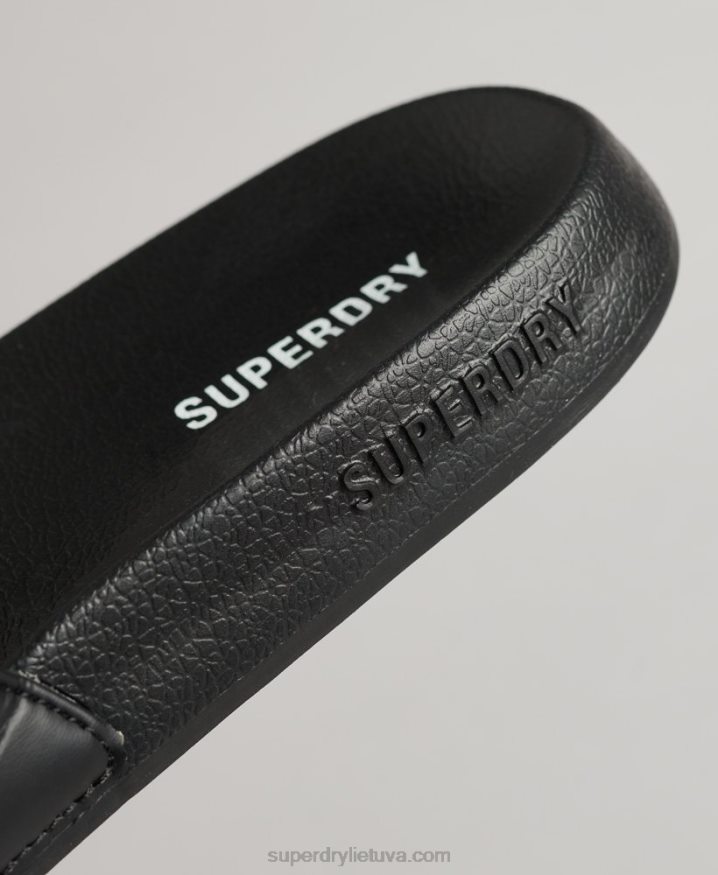 Superdry Core Pool Sliders Black Men