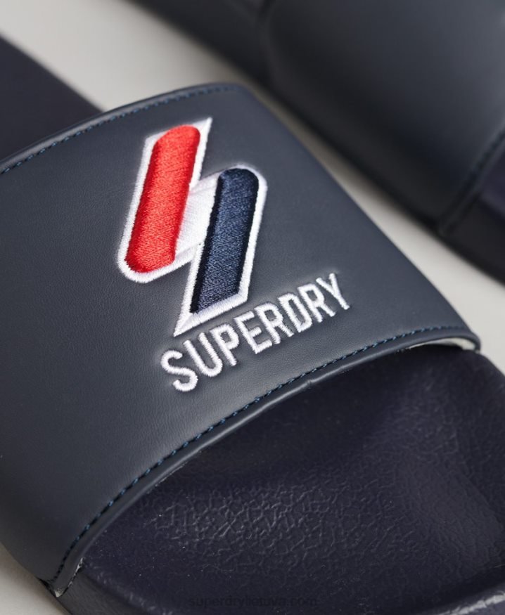 Superdry Core Pool Sliders Navy Men