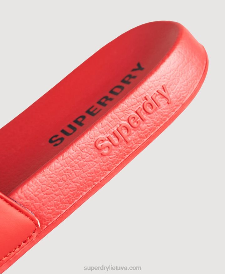 Superdry Core Pool Sliders Red Men