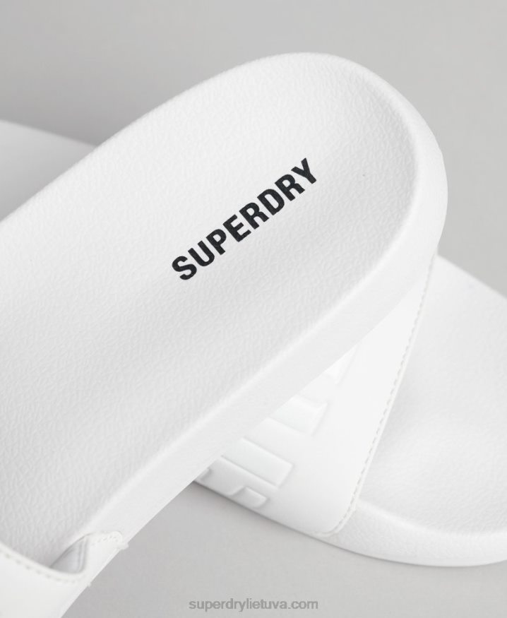 Superdry Core Pool Sliders White Men