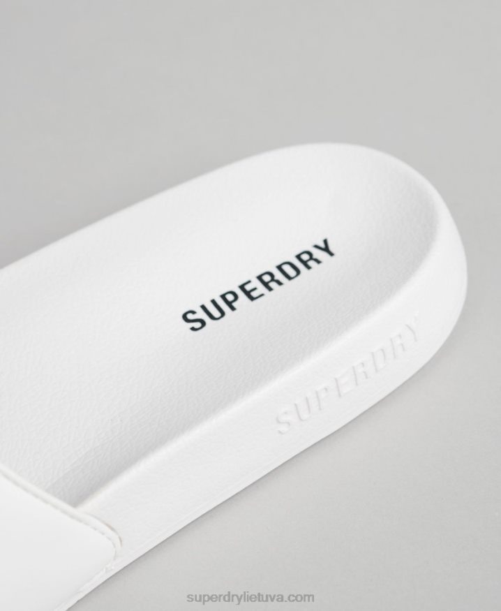 Superdry Core Pool Sliders White Men