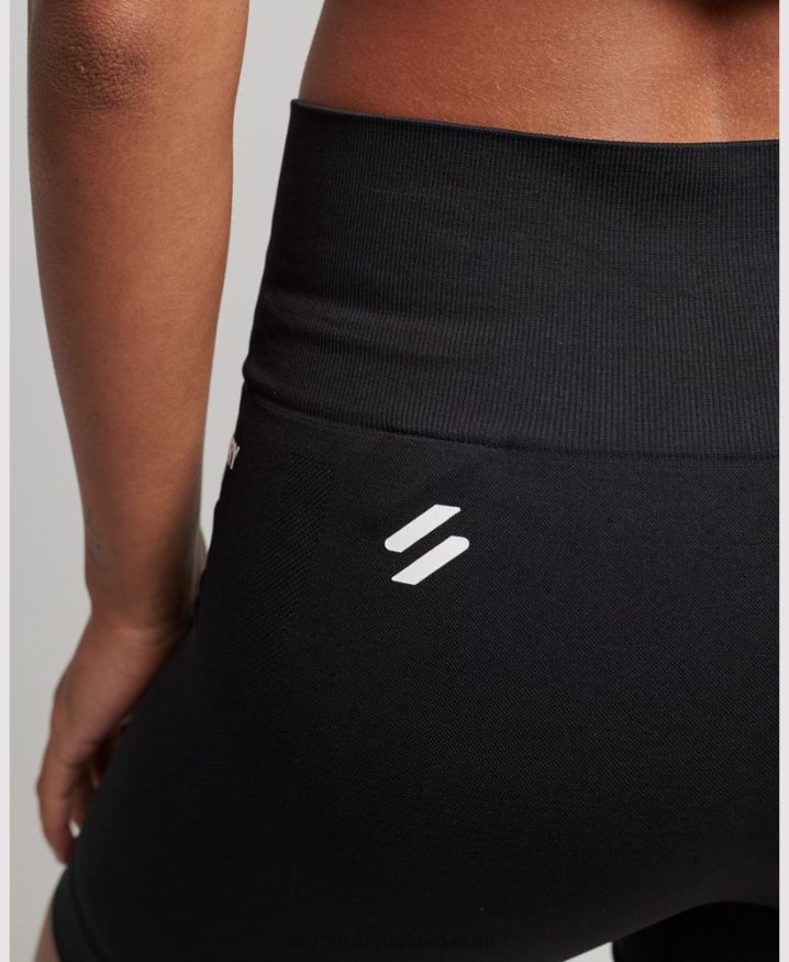 Superdry Core Seamless Tight Shorts Black Women