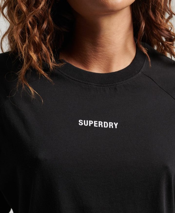 Superdry Core Short Sleeve T-shirt Black Women