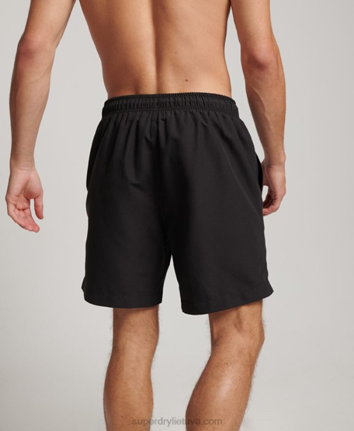 Superdry Core Sport 17 Inch Recycled Swim Shorts Black Men