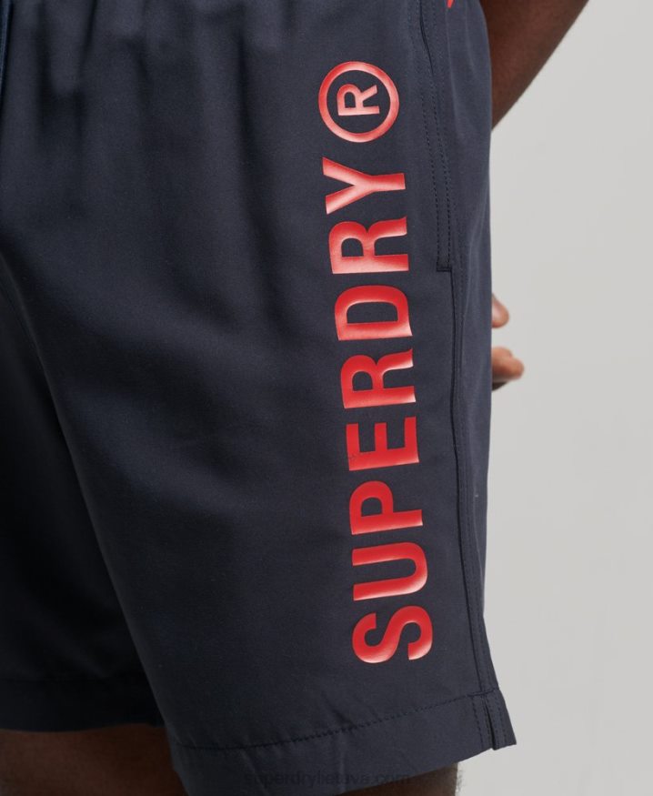 Superdry Core Sport 17 Inch Recycled Swim Shorts Navy Men