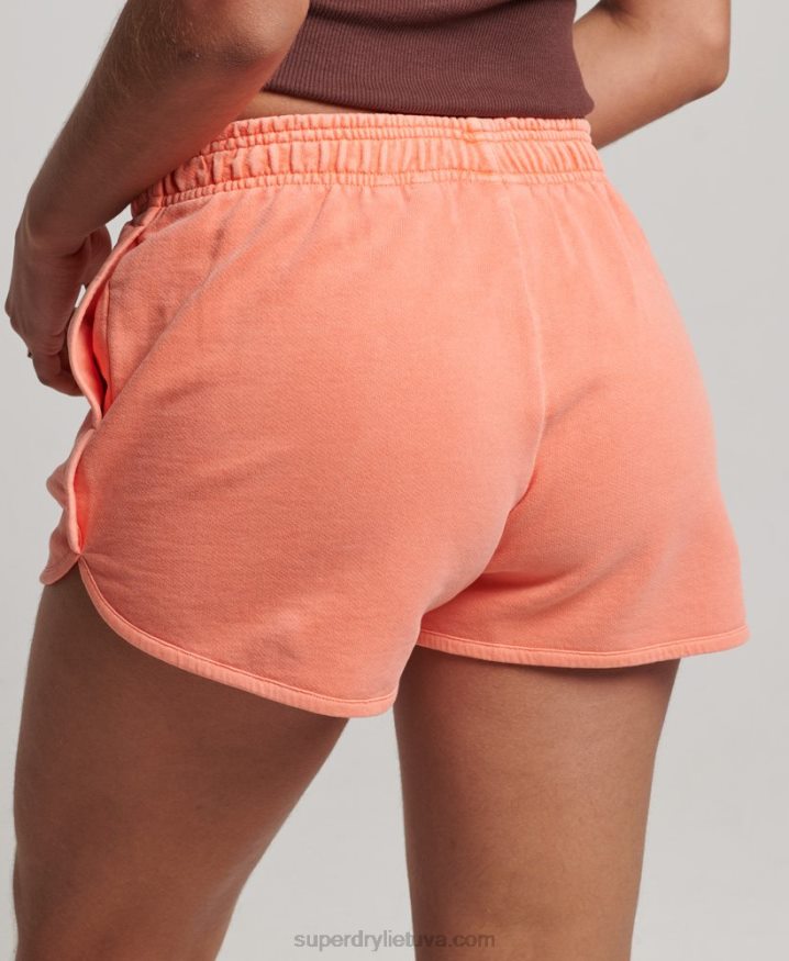 Superdry Core Sport Sweat Shorts Coral Women