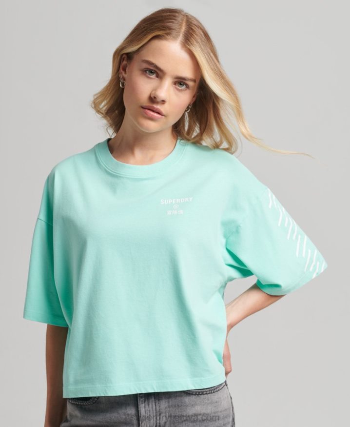 Superdry Core Sport T-Shirt Blue Women