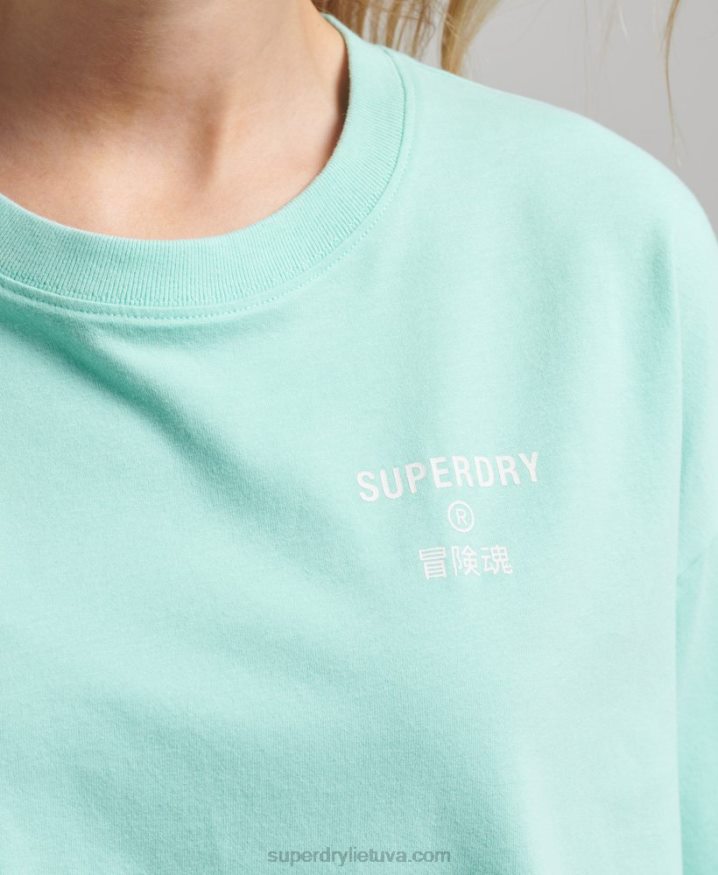 Superdry Core Sport T-Shirt Blue Women