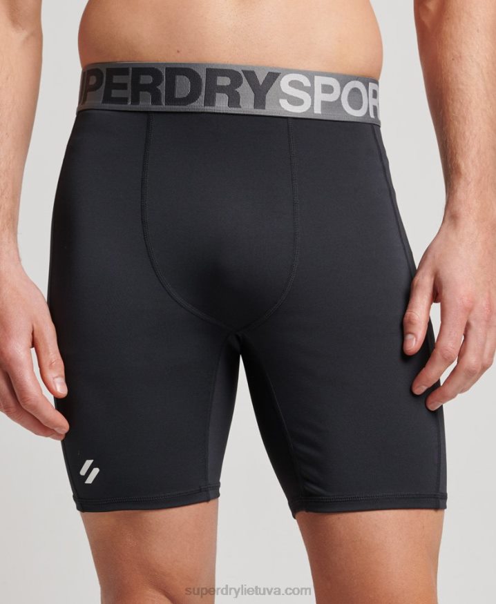 Superdry Core Tight Shorts Black Men