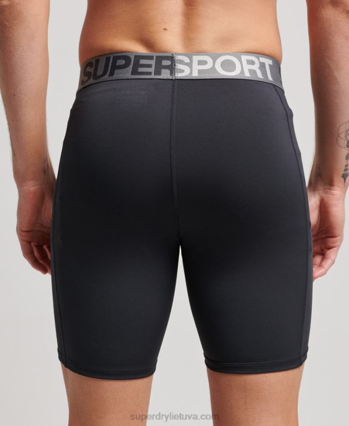 Superdry Core Tight Shorts Black Men