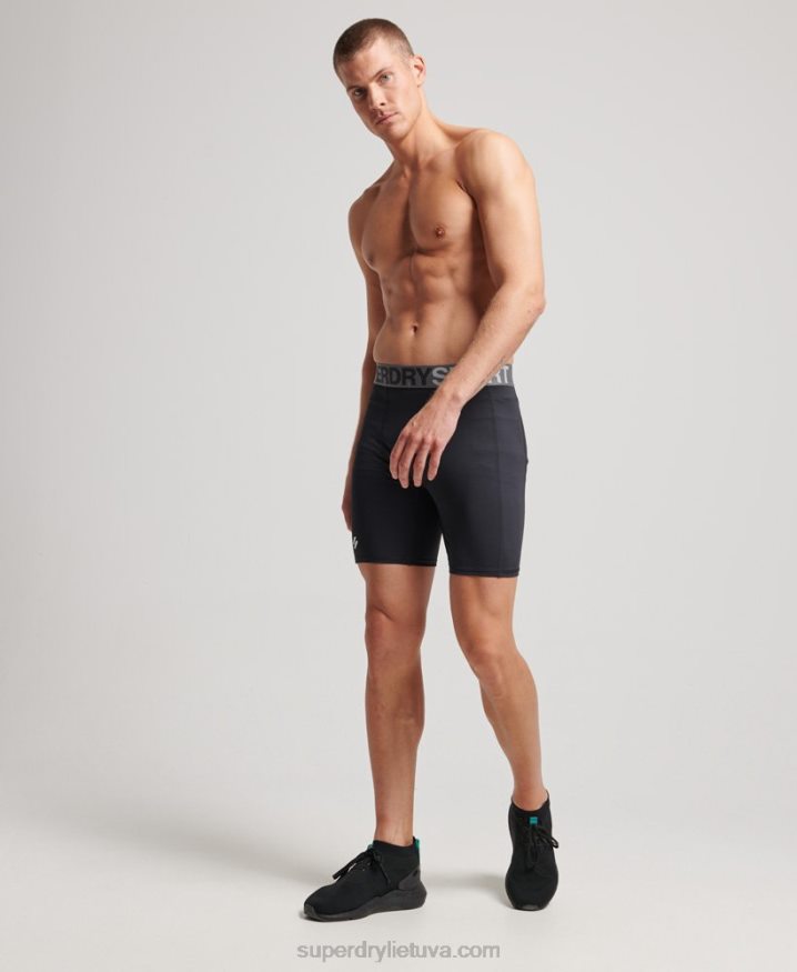 Superdry Core Tight Shorts Black Men