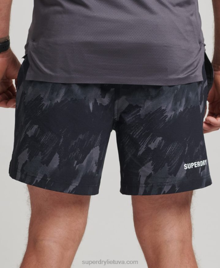 Superdry Core Woven Multi Sport Shorts Dark Grey Men