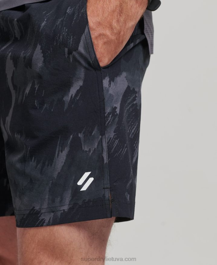 Superdry Core Woven Multi Sport Shorts Dark Grey Men