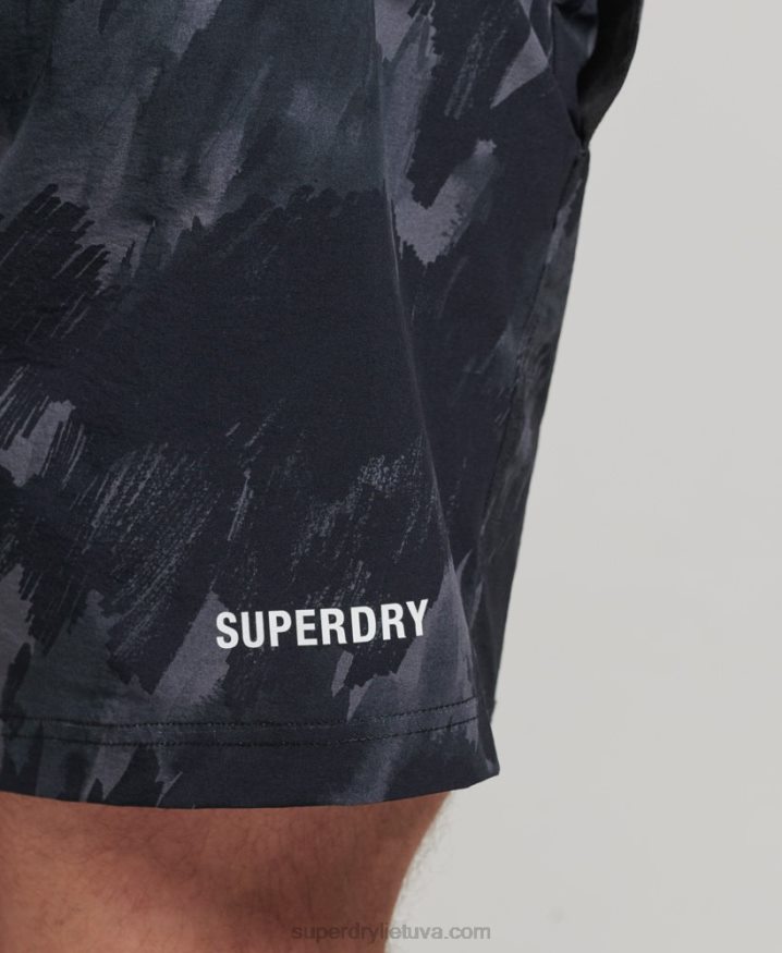 Superdry Core Woven Multi Sport Shorts Dark Grey Men