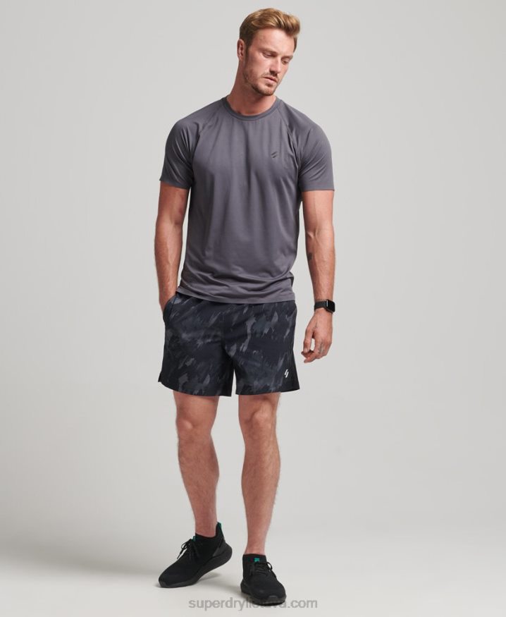 Superdry Core Woven Multi Sport Shorts Dark Grey Men