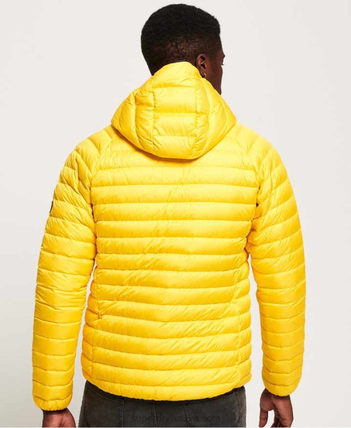 Superdry Down Radar Mix Quilted Jacket Yellow Men