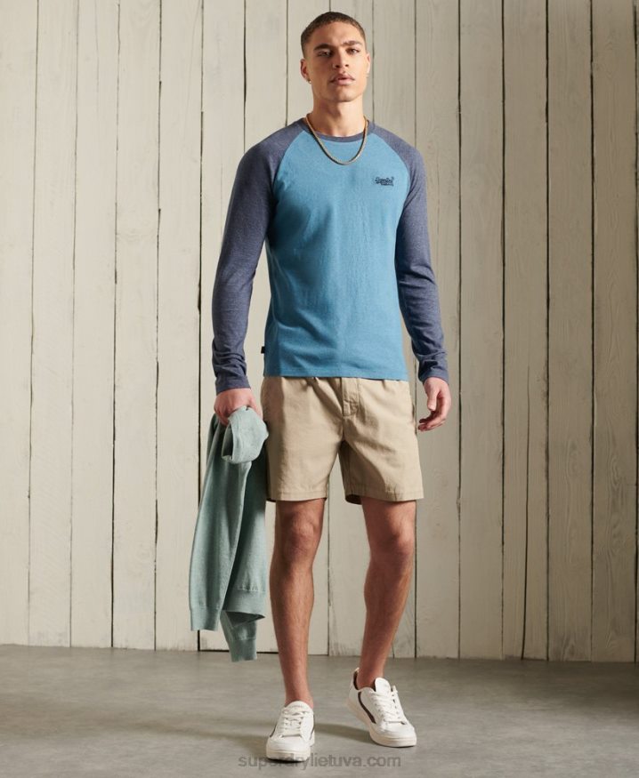 Superdry Edit Taper Drawstring Shorts Tan Men