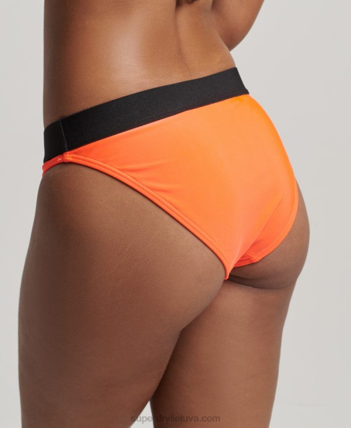 Superdry Elastic Recycled Bikini Briefs Orange Women