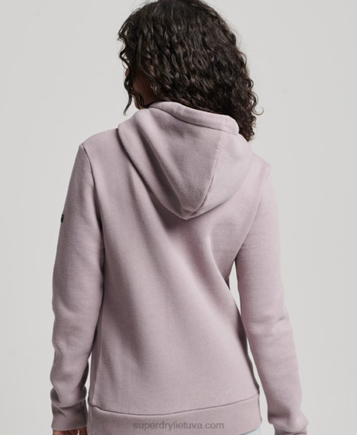 Superdry Embellished Hoodie Purple Women