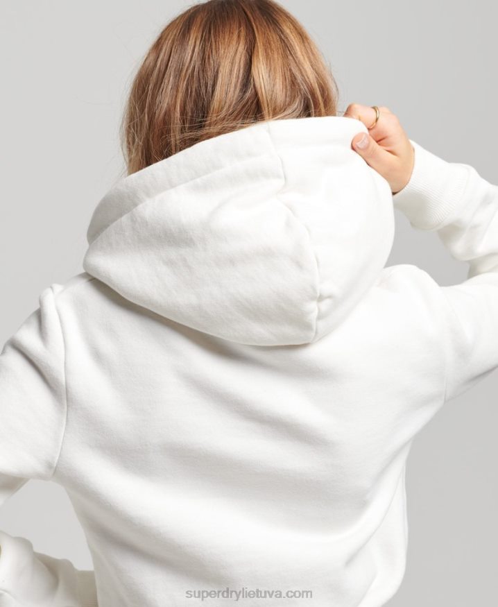 Superdry Embellished Hoodie White Women