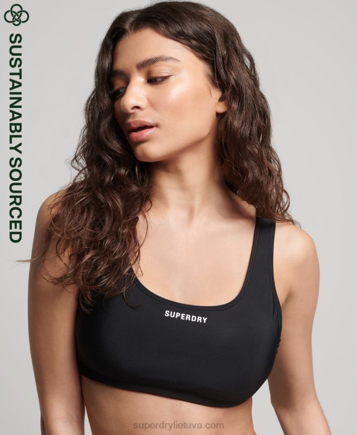 Superdry Essential Bikini Top Black Women