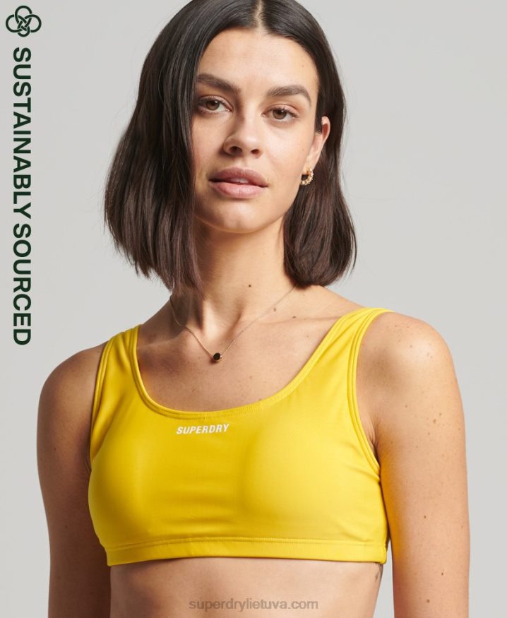 Superdry Essential Bikini Top Yellow Women