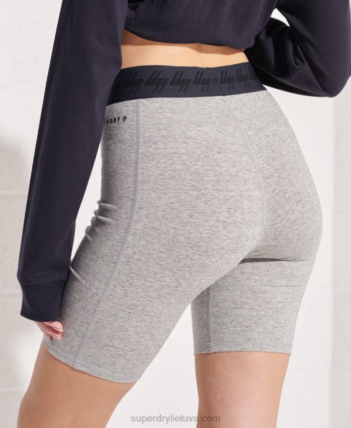 Superdry Essential Cycle Shorts Grey Women