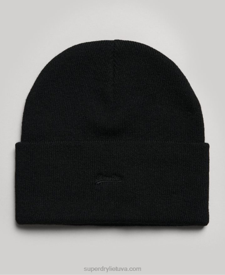 Superdry Essential Logo Beanie Black Women