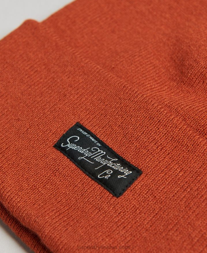 Superdry Essential Logo Beanie Brown Women