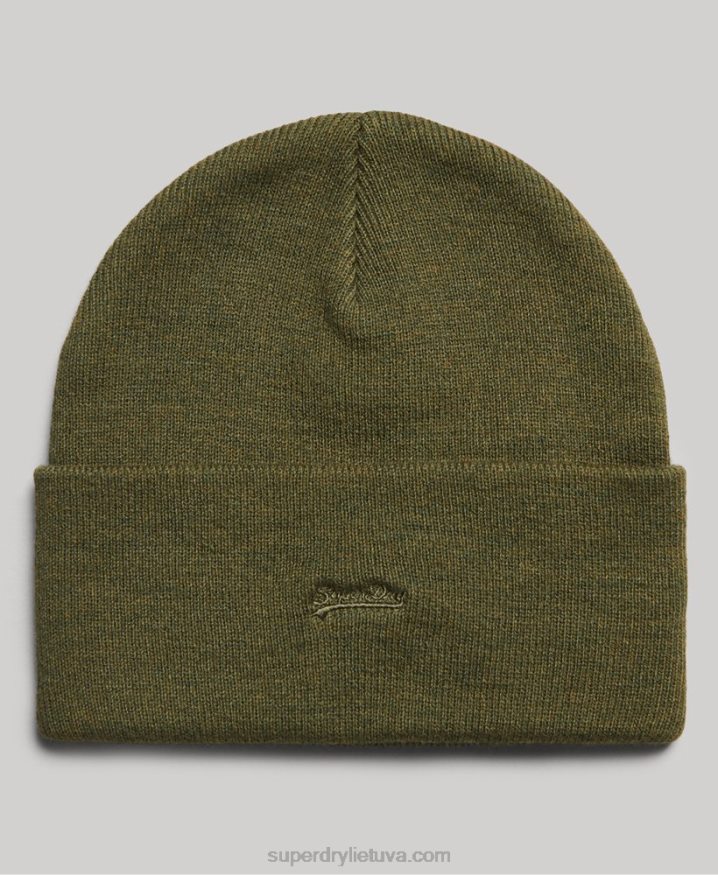 Superdry Essential Logo Beanie Khaki Women