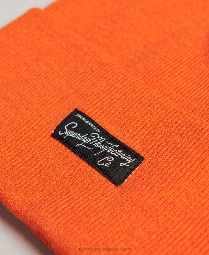 Superdry Essential Logo Beanie Orange Women