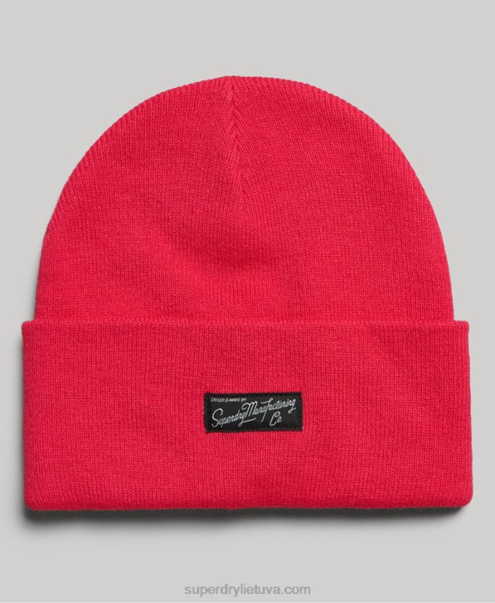 Superdry Essential Logo Beanie Pink Women