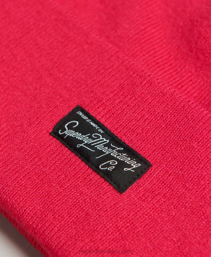 Superdry Essential Logo Beanie Pink Women