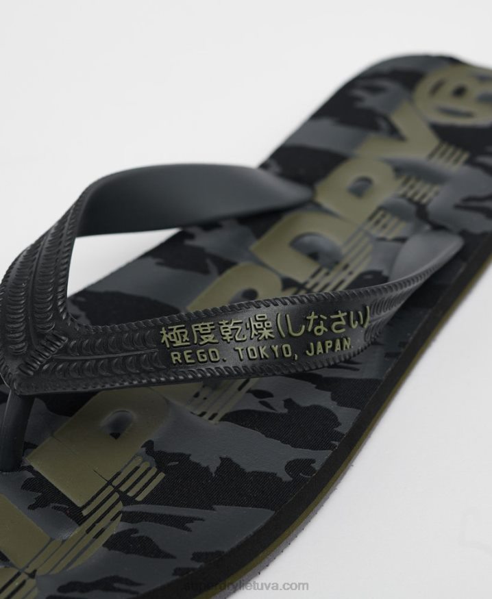 Superdry Essential Logo Flip Flops Black Men