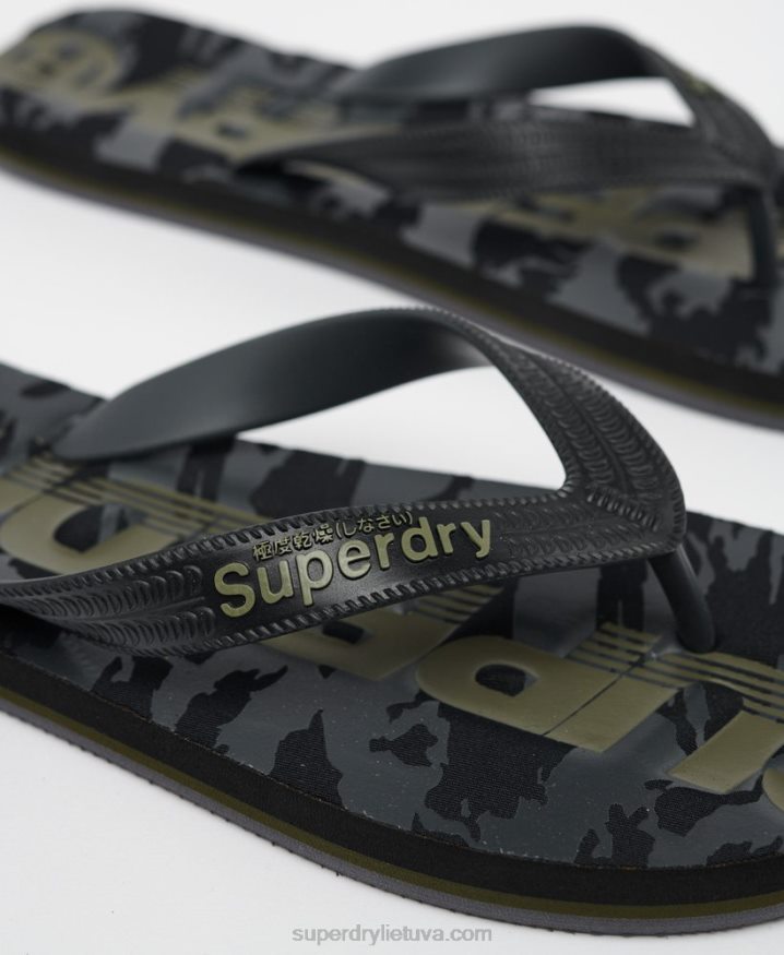 Superdry Essential Logo Flip Flops Black Men