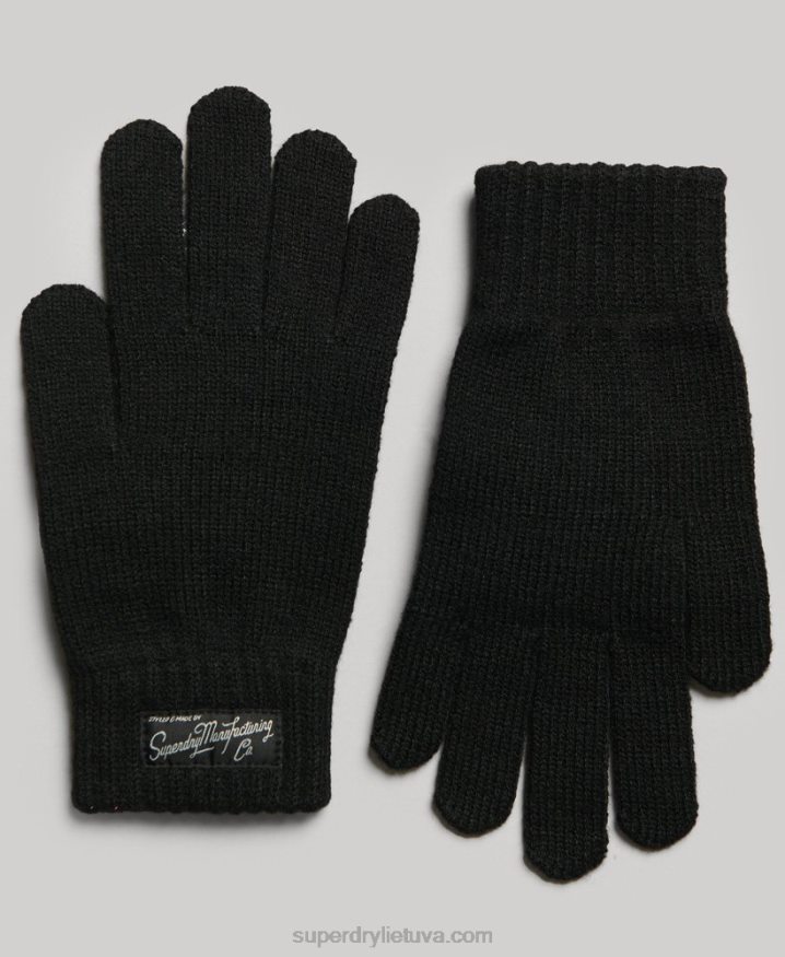 Superdry Essential Logo Gloves Black Women