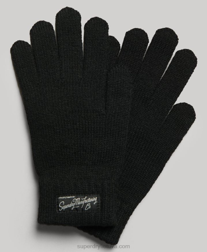 Superdry Essential Logo Gloves Black Women