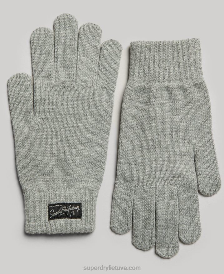 Superdry Essential Logo Gloves Grey Women