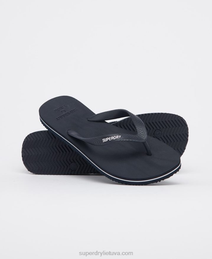 Superdry Essential Plain Flip Flops Navy Men