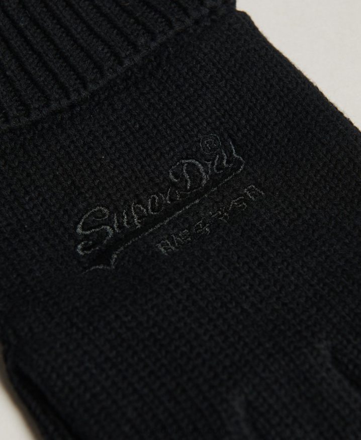 Superdry Essential Plain Gloves Black Men