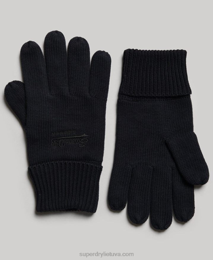 Superdry Essential Plain Gloves Navy Men