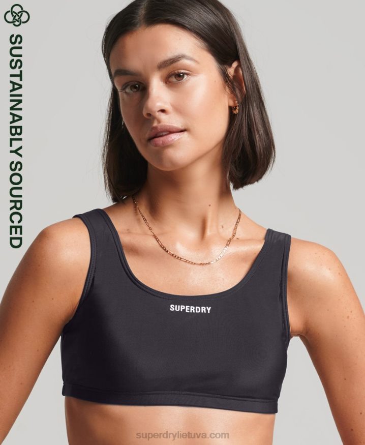 Superdry Essential Recycled Bikini Top Navy Women